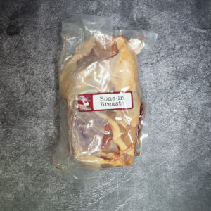 Bone-In Skin On Chicken Breasts ~ 1.25lb - 1 pack of 2